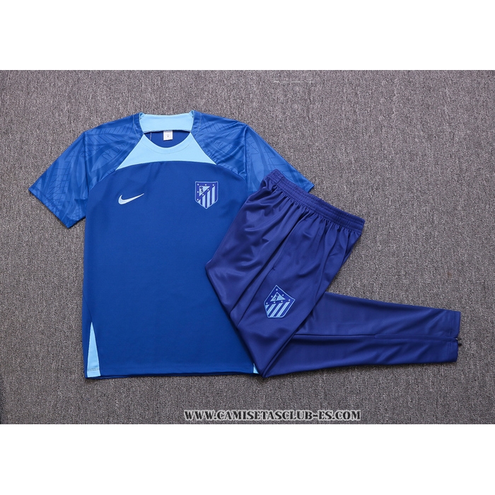 Chandal del Atletico Madrid 22-23 Manga Corta Azul